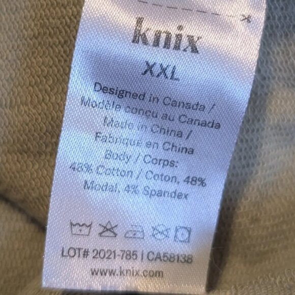 Knix Sage 1/4 Zip Pullover Sweatshirt Hoodie Sweater Top with Kangaroo Pocket - Picture 8 of 8